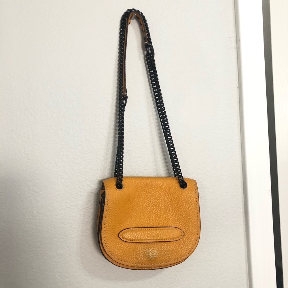 Mustard yellow Coach Crossbody/handbag